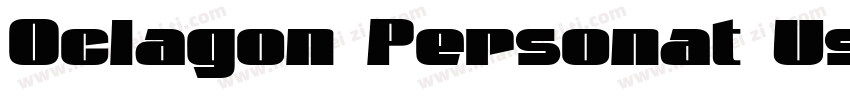 Oclagon Personat Use Regular字体转换
